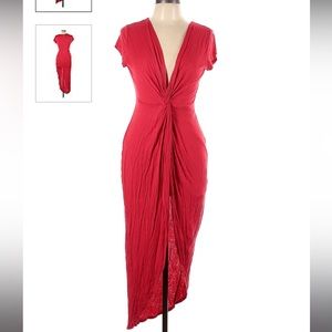 Rolla Coster Fitted Twist FrontLong Casual Dress